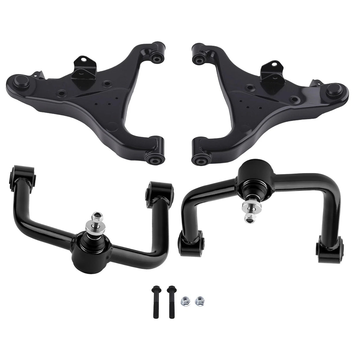 Set of 2 Front Upper Lower Control Arms for Nissan Armada Titan (2004–2015)