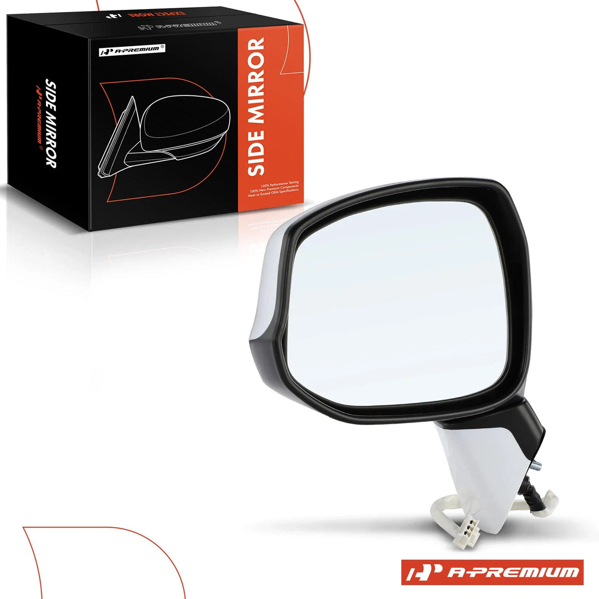 Driver Power Mirror for Honda Civic (2012–2015) White