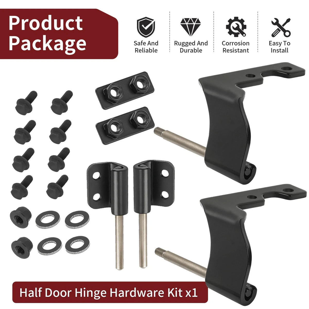 Half Door Hinge Hardware Kit for Polaris Ranger XP 1000 (2018–2025) 2207709