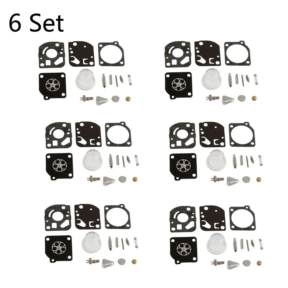 Set of 6 Carburetor Repair Kits for ZAMA C1U C1Q RB-47 Trimmer Blower