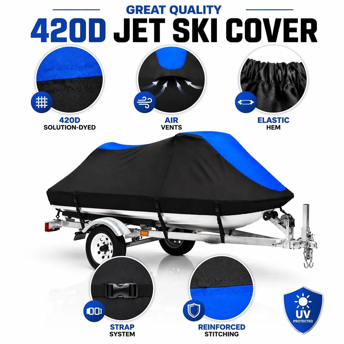 Jet Ski Cover for Sea Doo GTS/GTi (2001–2002) 420D
