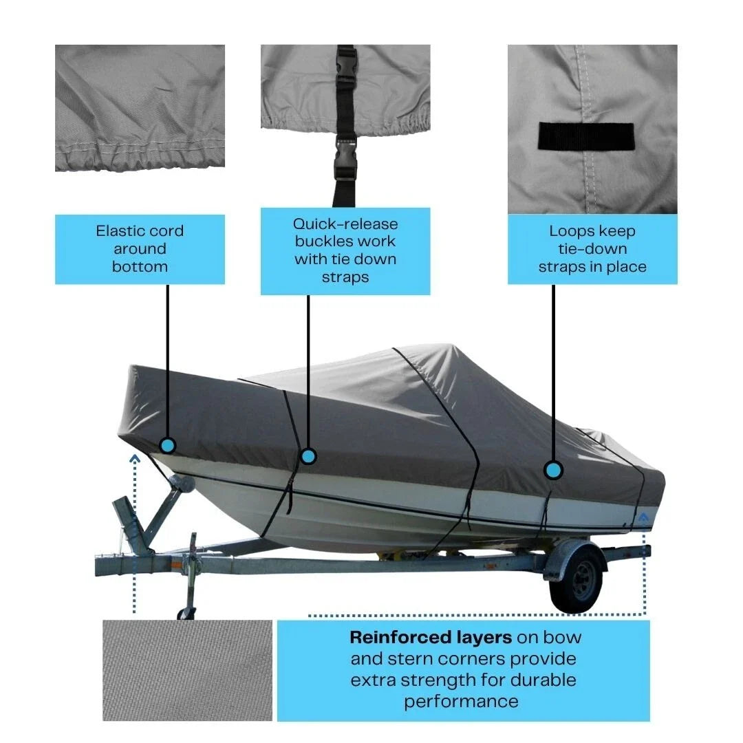 Boat Cover for Pro-line 240 Walkaround Cuddy Cabin (Trailerable)