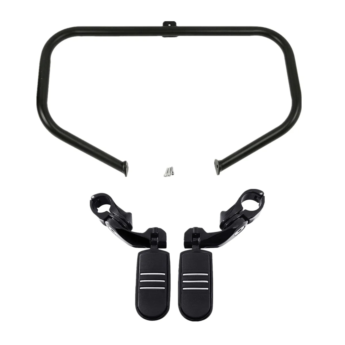 Crash Bar Engine Guard Chrome/Black for Harley Touring FL (1997-2008)