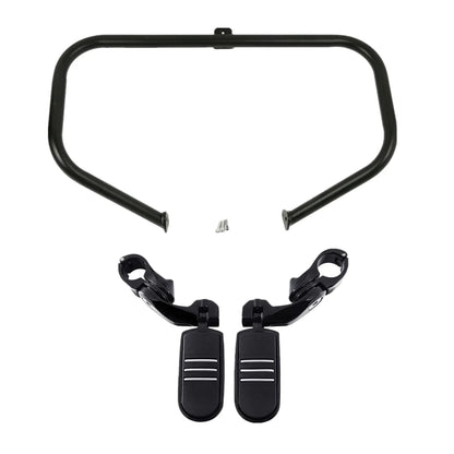 Crash Bar Engine Guard Chrome/Black for Harley Touring FL (1997-2008)