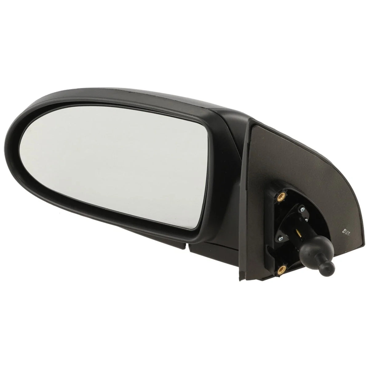 Manual Remote Mirror - Textured Black for Hyundai Accent 2006-2009, Driver Side