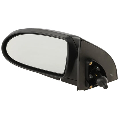 Manual Remote Mirror - Textured Black for Hyundai Accent 2006-2009, Driver Side
