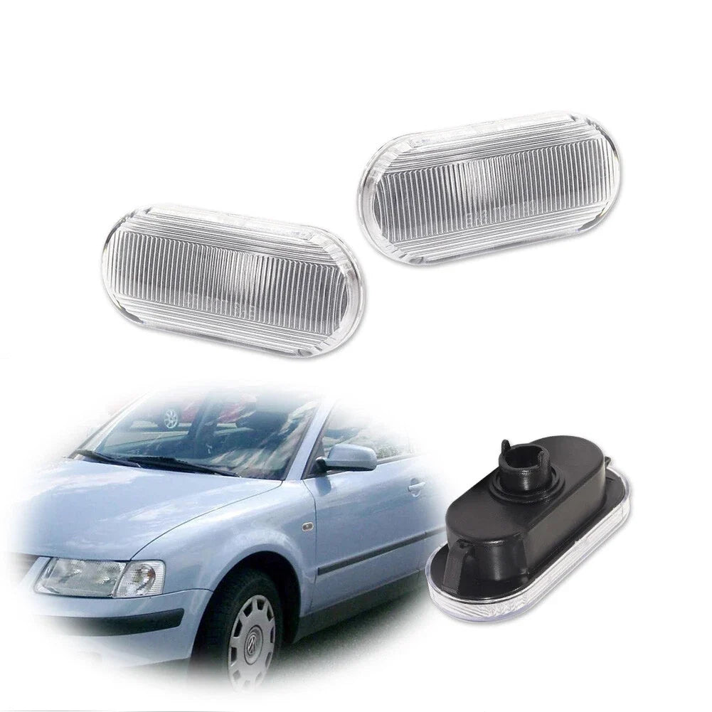 Clear Lens Side Marker Light Housings for VW MK4 Golf Jetta GTI Beetle