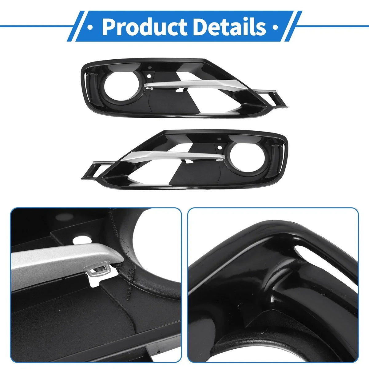 Left/Right Fog Light Grill Set for BMW 3 Series