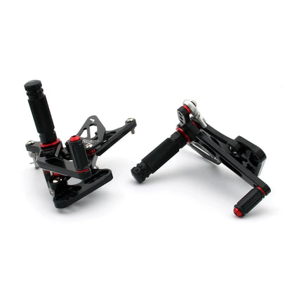 Black Rearset Rear Set for GSXR1000 (2005–2006) by Suzuki