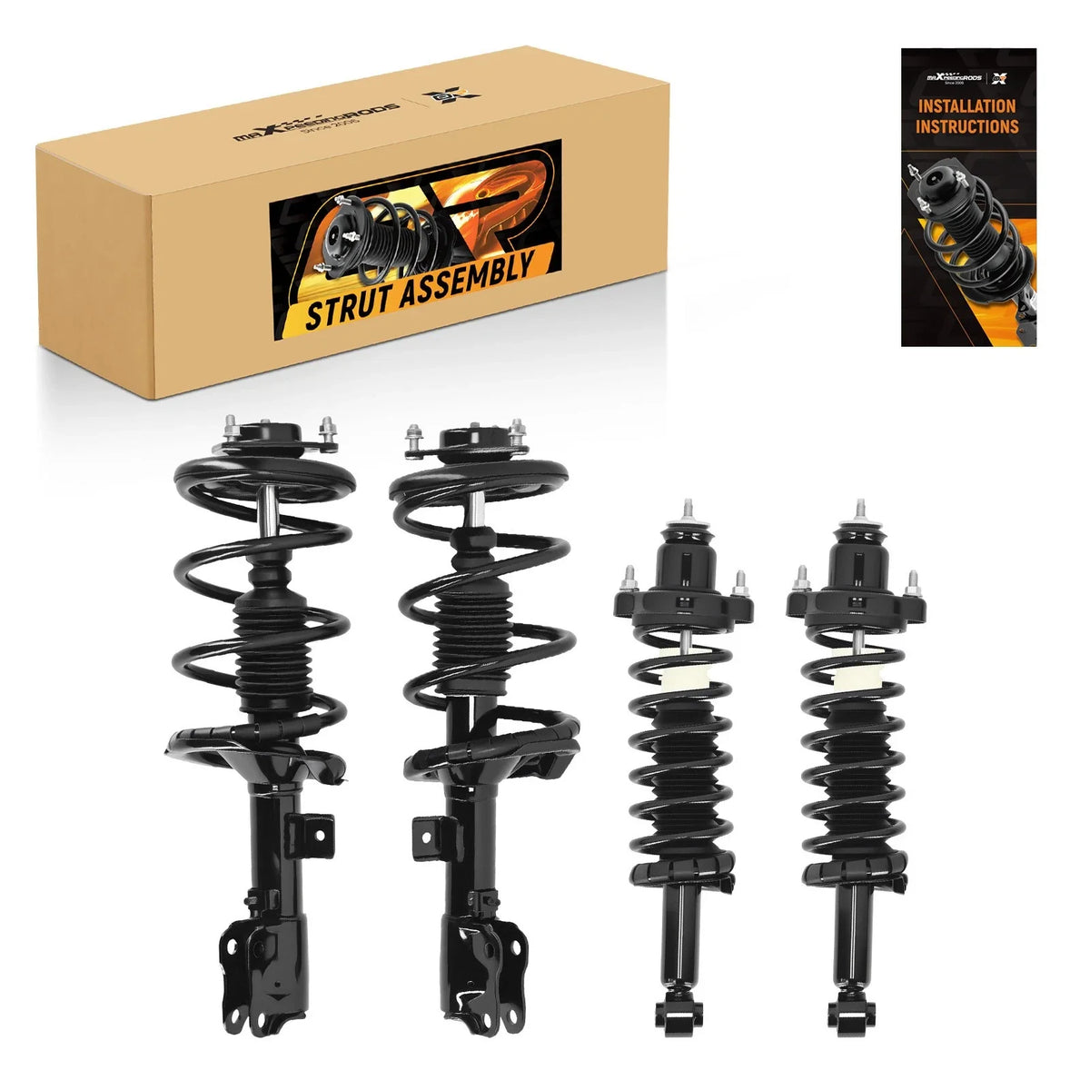 Set of 4 Suspension Struts Assembly for Mitsubishi Lancer (2008–2017)