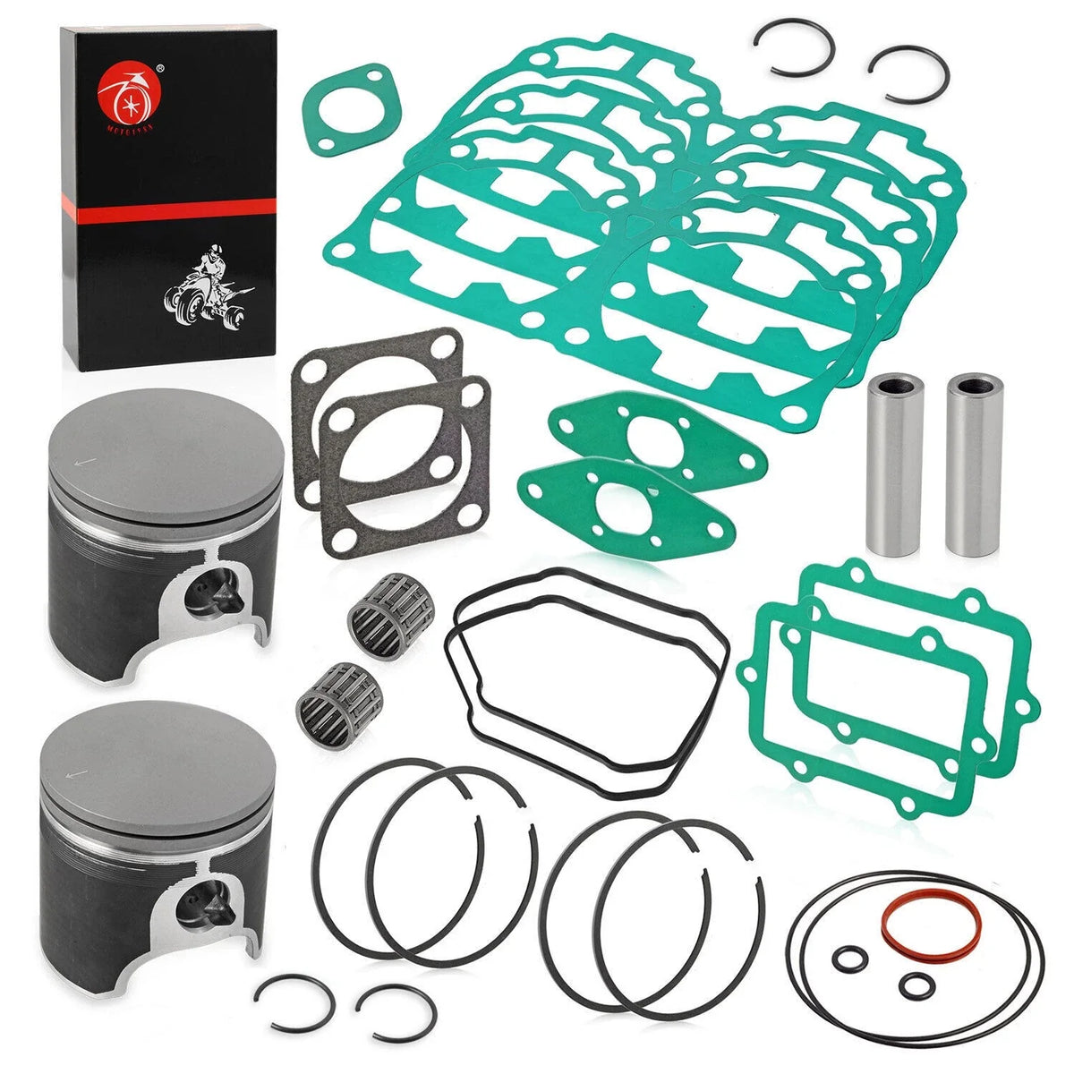 82mm Top End Rebuild Pistons Gasket Kit for Ski-Doo Summit 800 HO (2003–2006)