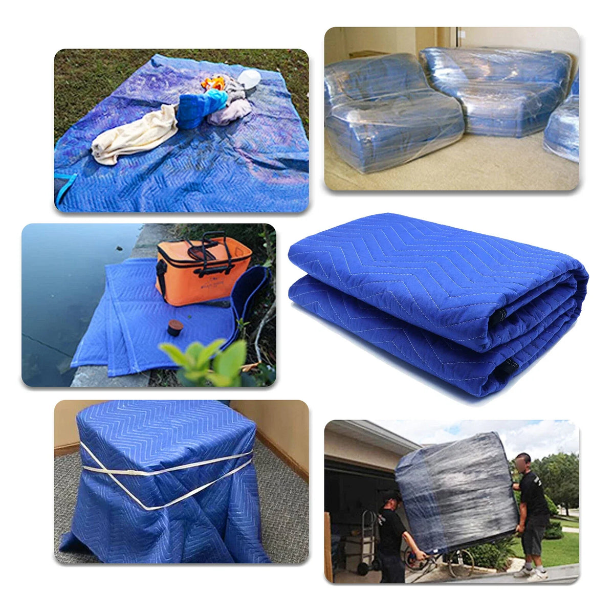 2PC Furniture Moving Packing Blankets for Shipping Use