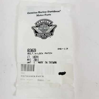 Bolt with Lock Patch 8369 for Harley-Davidson