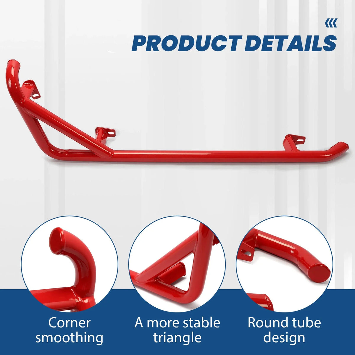 Side Steps Nerf Bars for Polaris RZR XP 900 1000 (2014–2022) RED