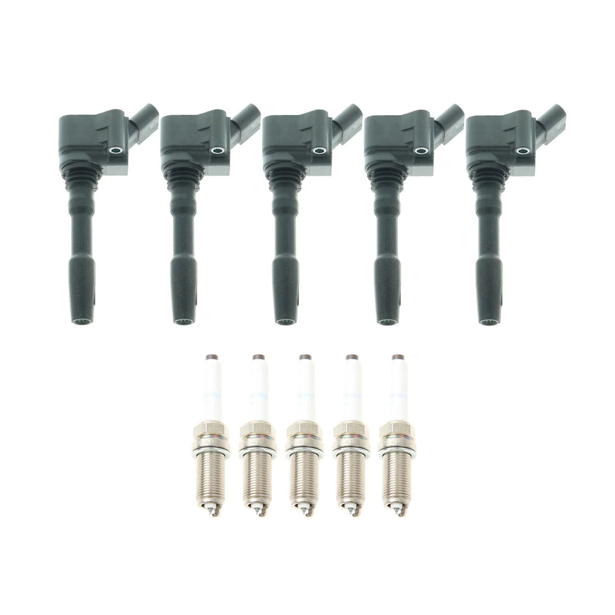 Set of 5 Ignition Coils & 5 Spark Plugs for Audi TT RS Quattro RS3 (2009–2021)