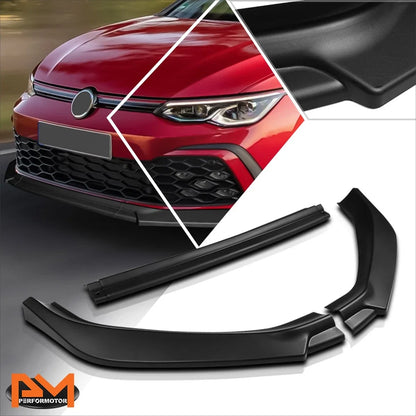 Matte Black Front Bumper Splitter Lip for VW Golf MK7.5 (2018-2021)