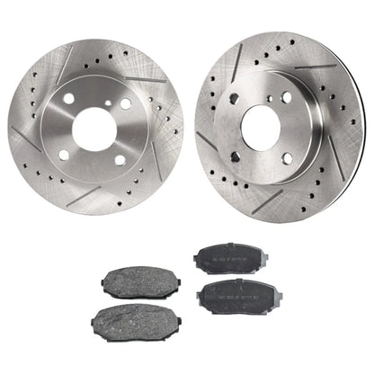 Front Brake Disc Rotors and Pads Kit for Mazda Miata (1991–1993)