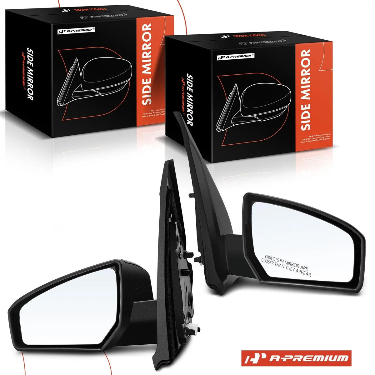 2X Power Adjust Mirrors for Nissan Sentra (2007–2012)