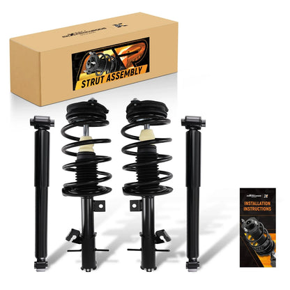 Front Rear Struts w/Coil Springs Assembly for Nissan Sentra 2.0L (2007–2012)