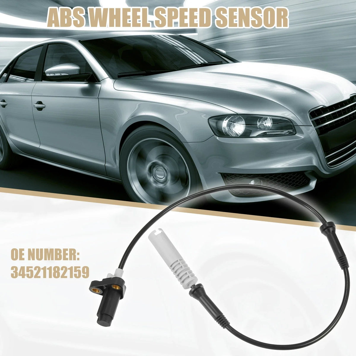 ABS Wheel Speed Sensor for BMW 520i 523i 528i (2001–2007) 34521182159