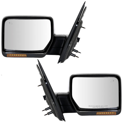 Heated Mirrors Set of 2 for F150 Truck