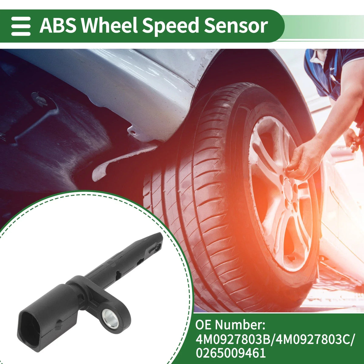 ABS Wheel Speed Sensor No. 4M0927803B for Audi Q5 (2018–2024)