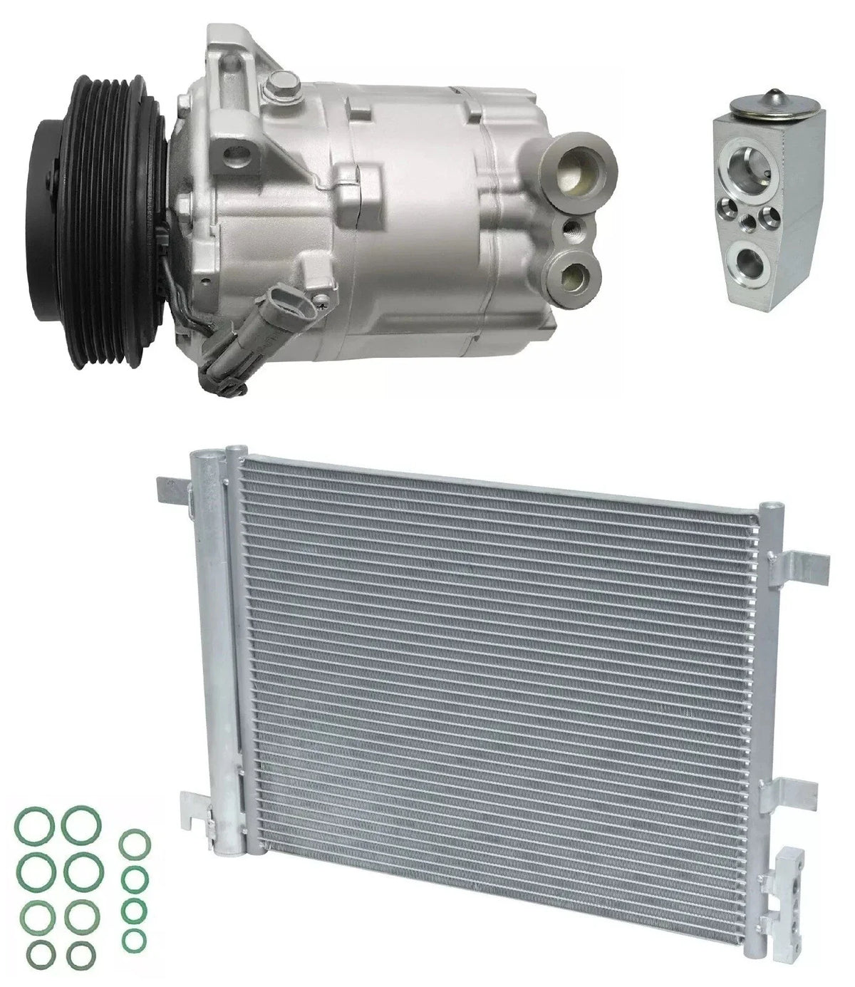 AC Compressor Kit With Condenser for Chevrolet HHR 2.4L (2010–2011)