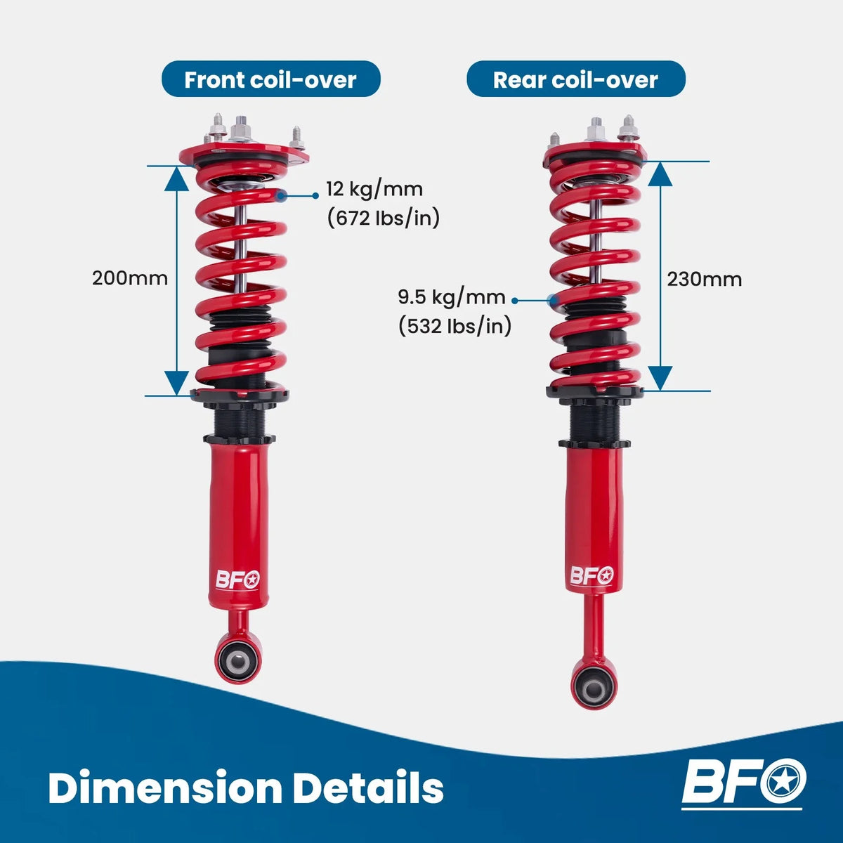 Shocks and Coilovers Lowering Kit for Lexus IS300/IS200 & Toyota Altezza 95-05