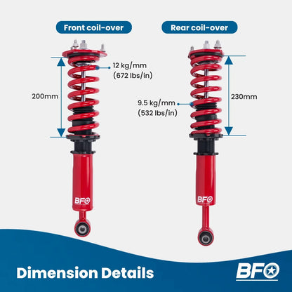 Shocks and Coilovers Lowering Kit for Lexus IS300/IS200 & Toyota Altezza 95-05