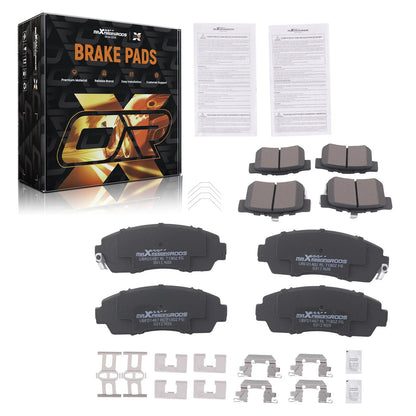 Ceramic Brake Pad Kit - 8 Pieces for Honda CR-V/Crosstour 2012-2016