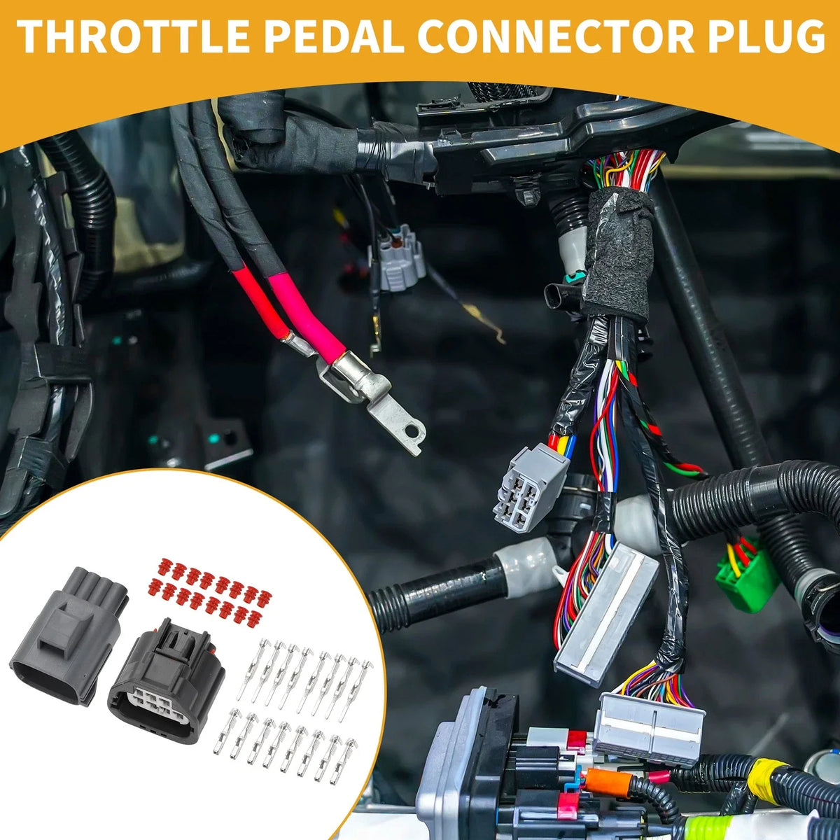 8 Pin Throttle Pedal Connector Plug for Ford 