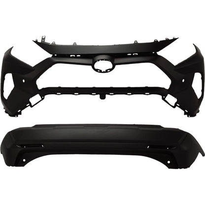 Set of 2 Bumper Covers for Toyota RAV4 (2019–2024)