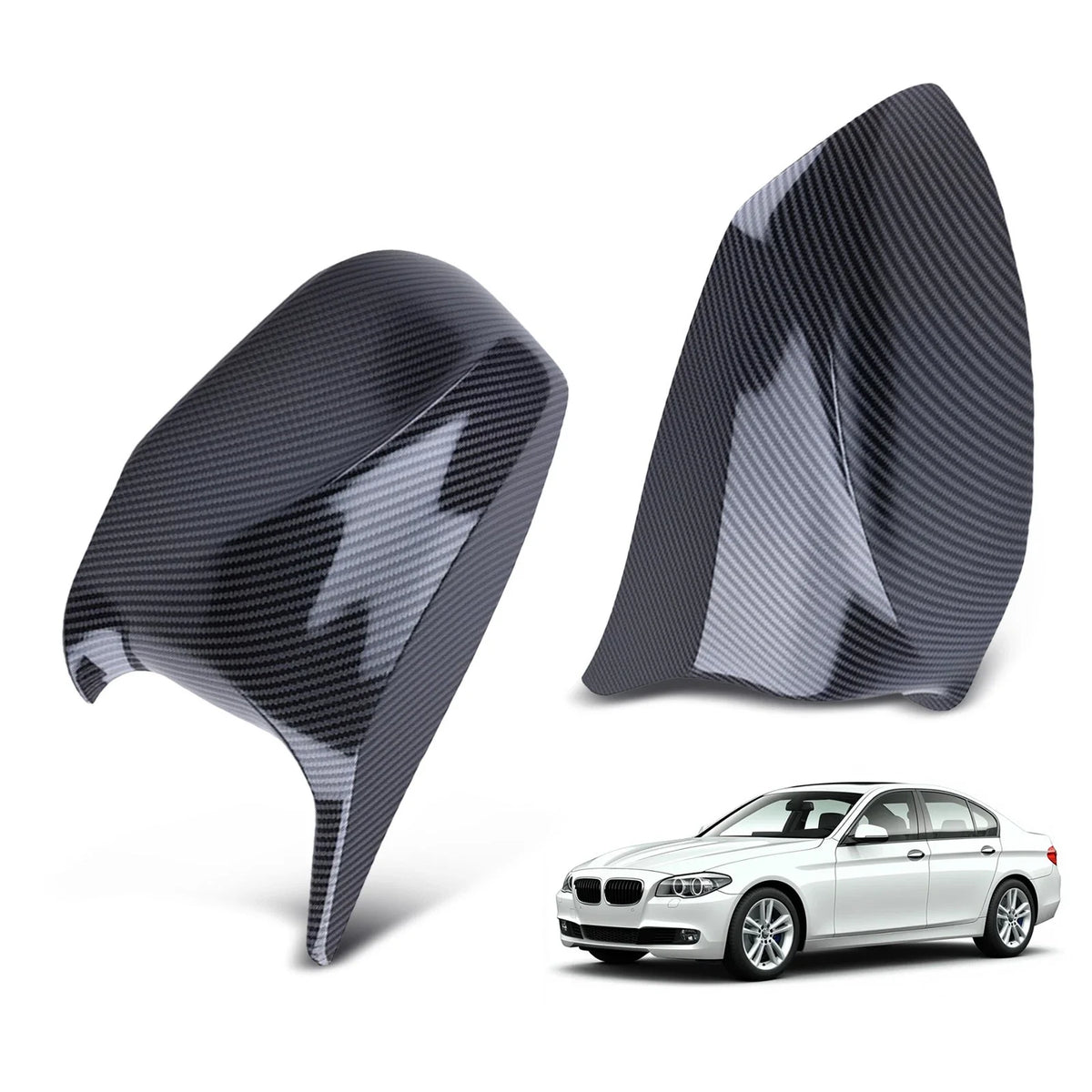 Side Mirror Cover Caps for BMW 5-Series (2011–2017)