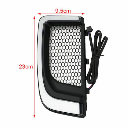 LED Lower Fairing Grills Lights by Tracer for Electra FLH/T Road Glide