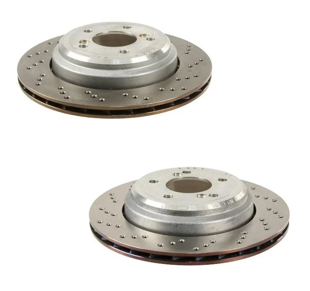 2X Rear Drilled Disc Brake Rotors for BMW E46 E85 E86 (2000–2006)