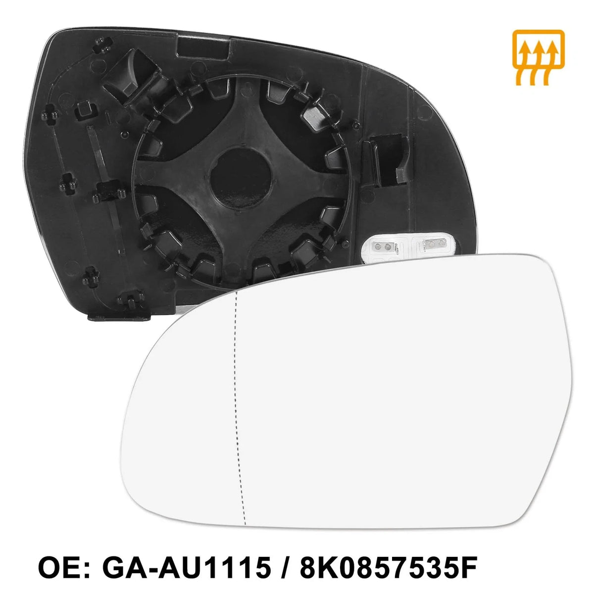 Heated Mirror Glass w/ Backing for Audi A5 Quattro S4 (2008–2017)