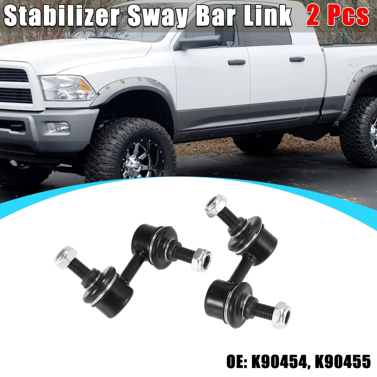 2 Pcs Front Sway Bar Links K90454 K90455 for Honda Civic 
