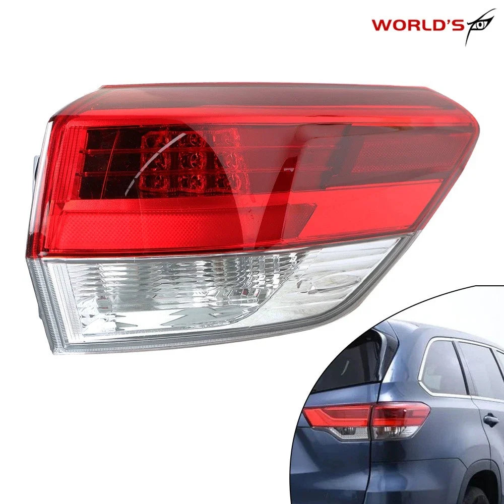 Outer Tail Light Brake Lamp for Toyota Highlander (2017–2019) LED Red