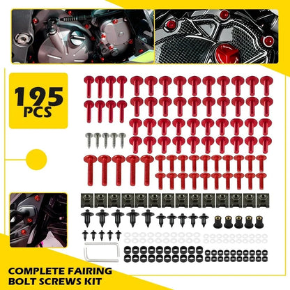 Complete Fairing Bolt Kit for All Years Kawasaki Ninja & Suzuki Hayabusa