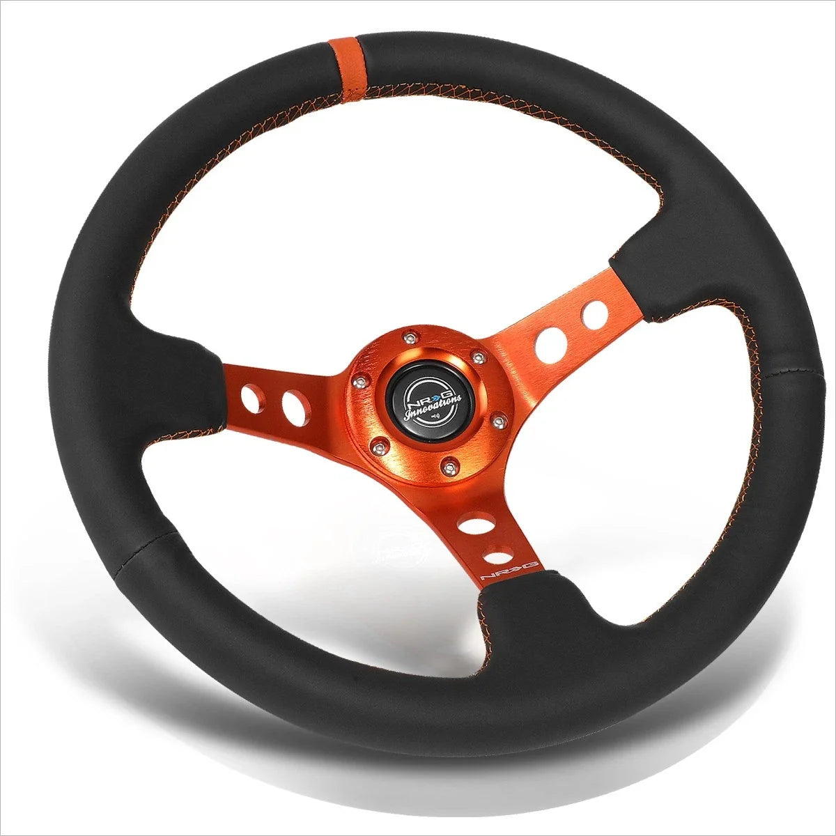 NRG RST-006OR Racing Steering Wheel 350mm 3" Deep Dish for Universal Fit