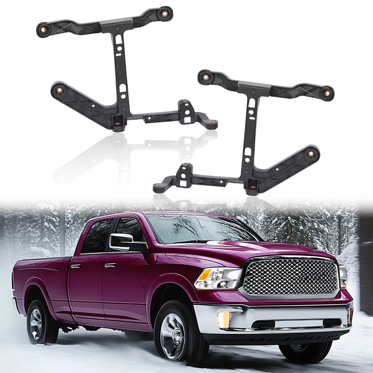 Fog Light Mounting Brackets - 2 Pack for 2013–2018 Dodge Ram 1500