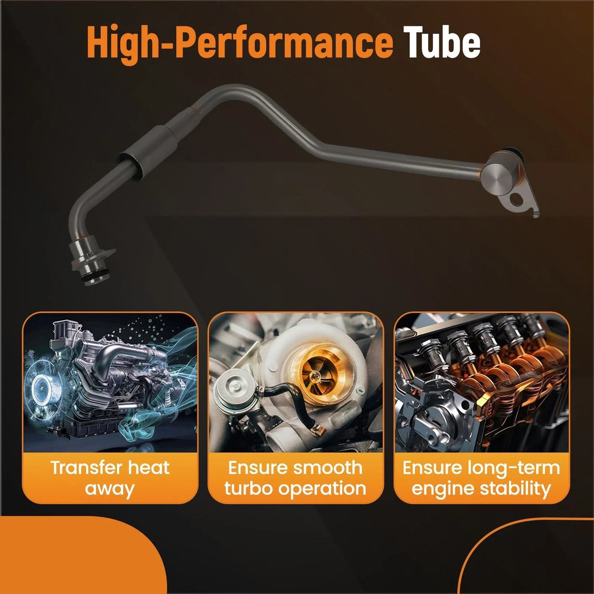 Left Turbo Coolant Feed Hose for Ford F-150 F150 V6 3.5L (2017–2020)