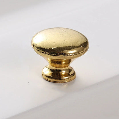 Set of 2 Antique Mini Round Drawer Pull Knob Handles