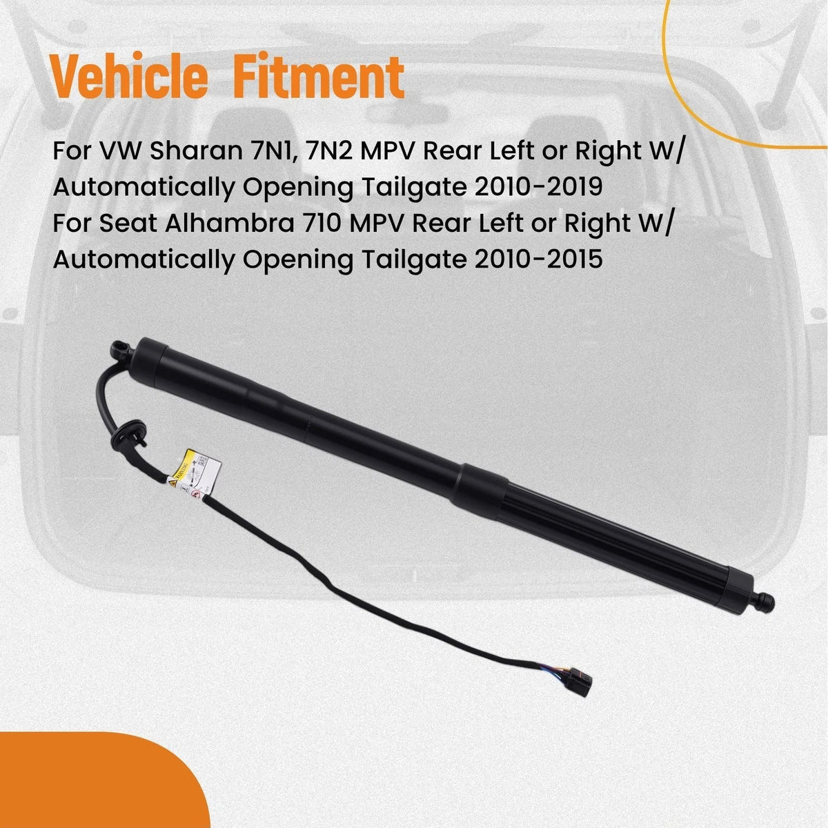 Tailgate Electric Hatch Lift Support for VW Sharan (2010–2020) 7N1 7N2 7N0827851E