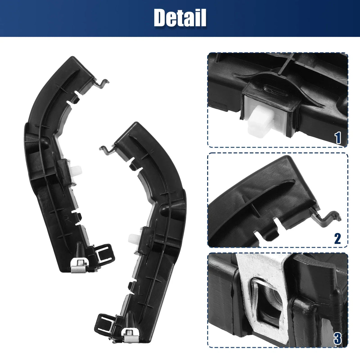 Set of 2 Front Bumper Brackets for Dodge Challenger 2015-2023 - Left/Right