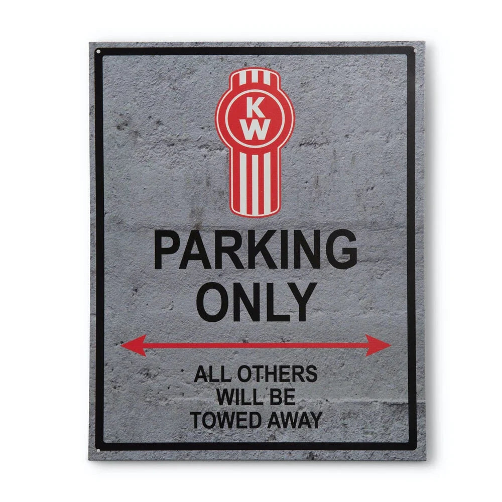 Tin Metal Sign for Kenworth Parking Only (Collector's Item)