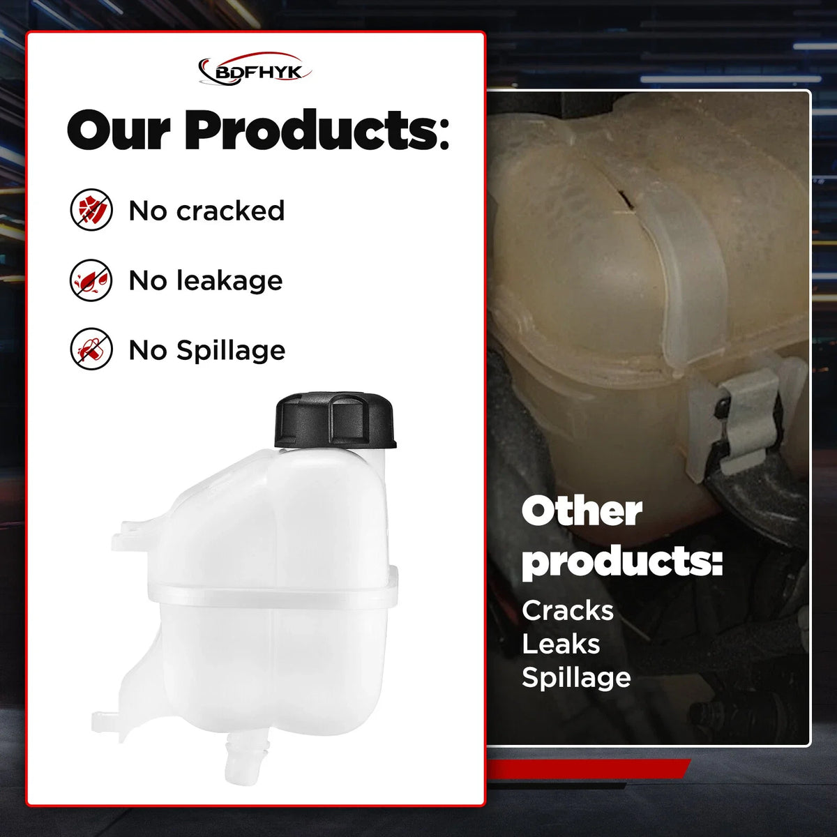Radiator Coolant Reservoir Tank for Mini Cooper 2007-2015