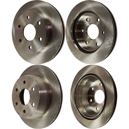 Front & Rear Disc Brake Rotors for Chevy Silverado 1500 (1999–2006)