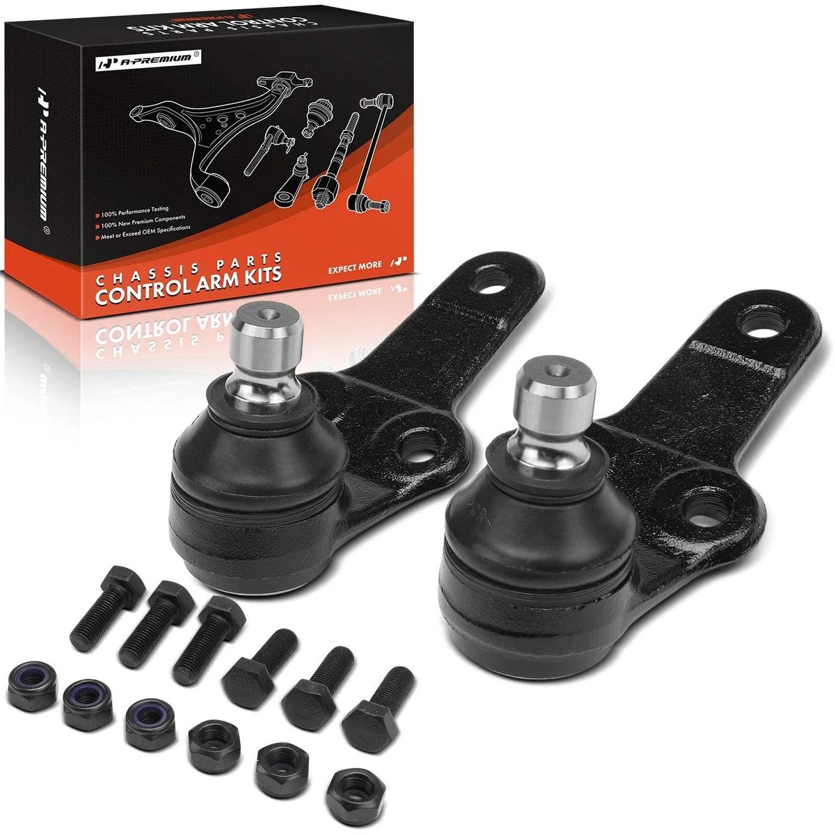 2X Front Side Lower Ball Joint for Ford Focus (2000–2004)