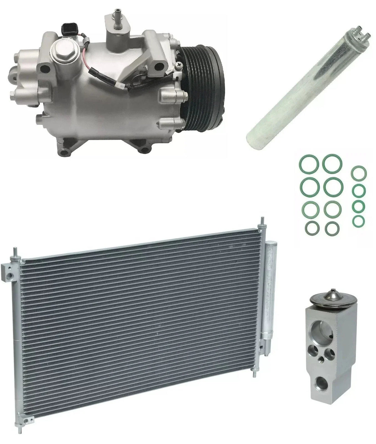 A/C Compressor Kit with Condenser for Honda Civic 2.4L (2013–2013)